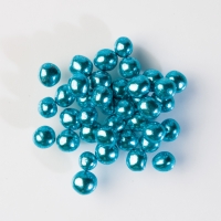 1 pcs Shiny pearls blue, soft core