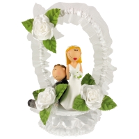 1 pcs Funny bridal couple with crown