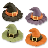 36 pcs Sugar witch hats, assorted