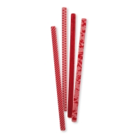 66 pcs Rods red, ruby chocolate, assorted