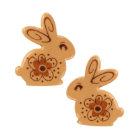 56 pcs Easter bunnies, white chocolate with caramel