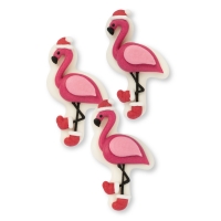 36 Pcs. Sugar flamingo, Christmas