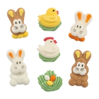 100 pcs Mini Easter sugar decorations