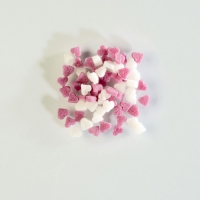 1,5 kg Sugar sprinkles mini hearts, white/ pink