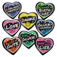 Large praline hearts  Disco , assorted