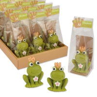 12 pcs Marzipan frog in cellophane bag and tray